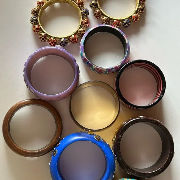 Stylish Multicolor Bangle Set - Picture 12 of 16